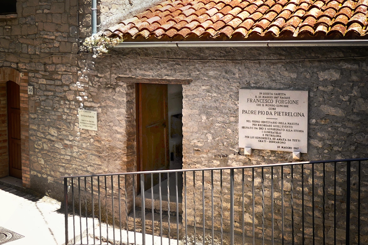 Where was Padre Pio born? Padre Pio's house in Pietrelcina (Italy)